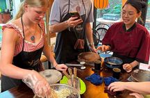 Vegetarian Hanoi Cooking Class: Free Pick Up, Market Tour & More