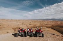Marrakech: Desert agafay Quad Bike, Camel Ride & Fire Show Dinne