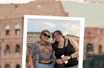 Rome: Colosseum Self-Guided Entry + Sunset Walking Tour Outside