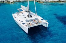 Mykonos Catamaran Cruise Private Tour with Meals and Drinks