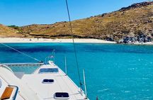 Mykonos Catamaran Cruise Day or Sunset Tour with Meals and Drinks