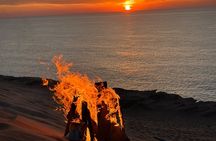 Sunset on the Dunes and Sandboarding