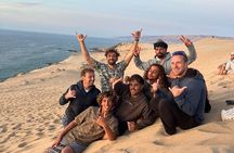 Sunset on the Dunes and Sandboarding