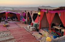Agafay Desert Sunset Camel Ride, Dinner & Fire Show
