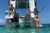 Crab Island Charter Four Hours! Double Decker Pontoon 2 Slides