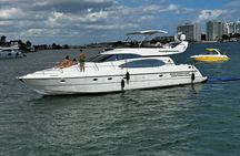 62ft + Free Hour Miami Yacht Rental 3-6 Hours up to 13 People