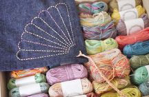 Mindful Sashiko Stitching on Denim in Bikan Historic Kurashiki