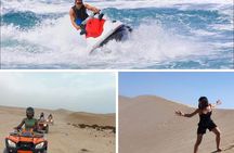 Jet Ski and quad and sky on sand to agadir