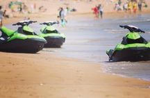 Jet Ski and quad and sky on sand to agadir