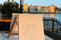Sunset Sip and Paint Overlooking Curaçao Iconic Skyline