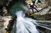 5Hrs Advanced Canyoning (50m) 12 Rappels (Pickup, Lunch & GoPro)