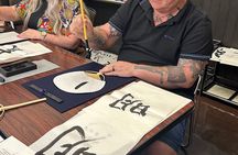 Japanese Calligraphy Class in Yokohama with Tea and Sweets