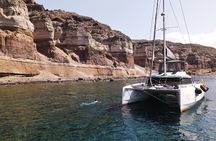 Santorini Private Tour Half-Day Sailing Platinum Catamaran Cruise