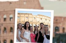 Rome: Colosseum Self-Guided Entry + Sunset Walking Tour Outside