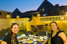 An unforgettable Egyptian Rooftop lunch, Dinner by the Pyramids.