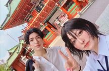 Stroll Akihabara in Japanese School Uniform