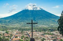 Antigua Guatemala and Hobbitenango from Guatemala City