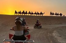 Marrakech: Agafay desert Quad, Camel, Sunset Dinner & Fire show