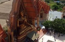 Erawan Waterfall Tiger Cave Temple and Cafe Private Tour