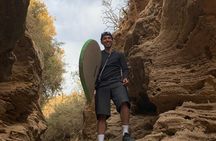 Sandboarding At Sunset In Taghazout Dunes with Bonfire &Tea