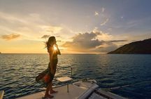 Coral Racha Sunset by Sailing Catamaran