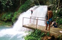 Blue Hole Secret Falls and Dunns River Falls Adventure