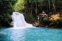Blue Hole Secret Falls and Dunns River Falls Adventure