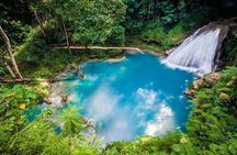 Blue Hole Secret Falls and Dunns River Falls Adventure