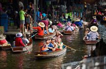 Bangkok: Maeklong Railway Market & Damnoensaduak Floating Market