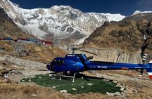 Landing Helicopter at Annapurna base camp from Pokhara tour