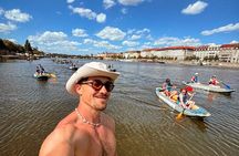 Unique Canoe tour in the center of Prague (With Beer tasting)
