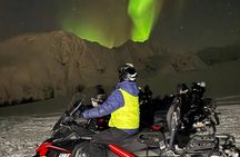 From Tromso Lyngen Alps Guided Snowmobile Tour afternoon
