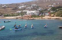 SUP Yoga Class at Panormos Beach, Mykonos