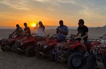 Sunset or Sunrise Atv, River and beach