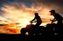 Sunset or Sunrise Atv, River and beach