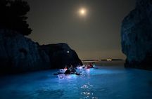 Pula: Sunset/Night-time Illuminated Transparent Kayak Tour