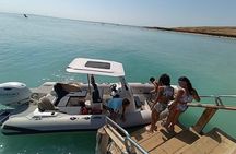 Private speed boat to orange bay and white island hurghad