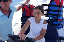 Private speed boat to orange bay and white island hurghad