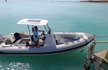 Private speed boat to orange bay and white island hurghad