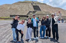 Balloon flight + CDMX pickup, cave breakfast + guided tour