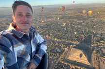 Hot Air Balloon Flight with Breakfast Cave and Pyramids Tour