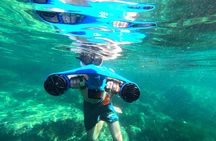 A privatized boat, in the Calanques of Port d'Alon!