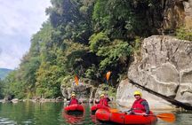 Summer kayaking in the lima stream