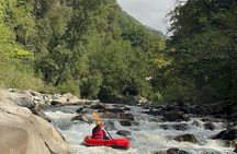 Summer kayaking in the lima stream