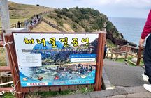 Private Tour woman diver place and waterfall in Jeju island