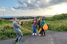 Private Tour woman diver place and waterfall in Jeju island