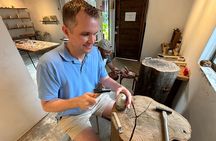 Authentic Pewter Sake Cup Experience with a Kyoto Artisan