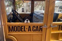 Historic Fredericksburg Tours in a open view 1920's Model-A Wagon