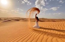 Dubai Desert Safari: Dune Bashing, Camel Ride, BBQ Dinner.
