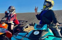 quad bike tour in the desert sand dunes